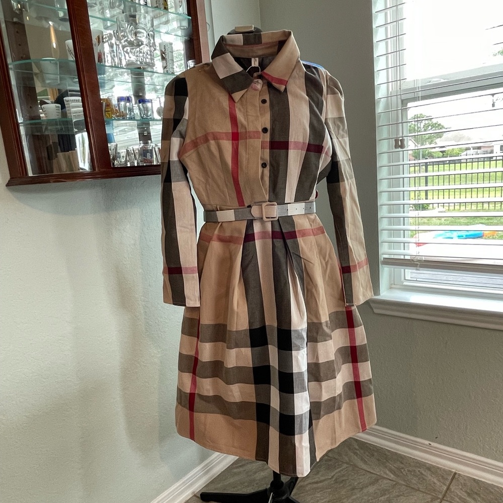 tartan-check pattern 
 INSPIRED DRESS.